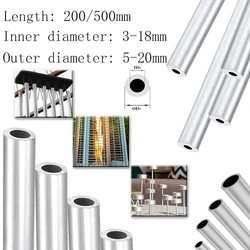 Premium 6063 Aluminum Straight Round Tube for DIY and Machinery Projects - Multiple Thickness and Length Options Available