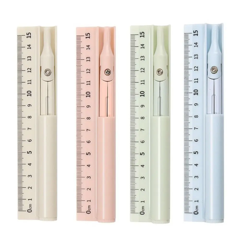 3-in-1 컴퍼스 펜 학생 시험용 이중 목적 드로잉 자 다기능 엔지니어링 컴퍼스 자 세트 드로잉 도구