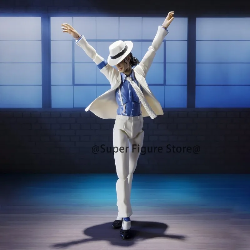 Shf Michael Jackson Smooth Criminal Action Figure Model Toys PVC Movable Collection Anime Jackson Figurine Souvenir Ornaments