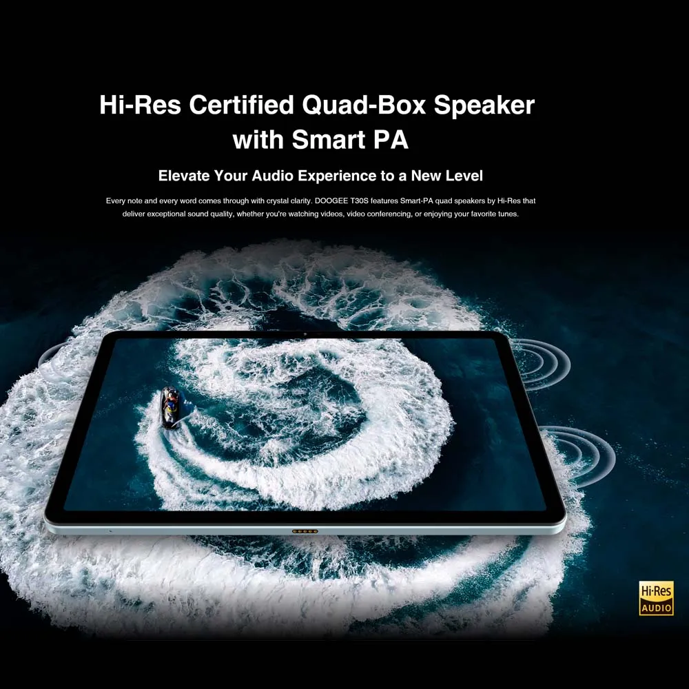 DOOGEE T30S 태블릿, TUV 인증, 16GB(6 + 10) 256GB, T606 옥타코어, 13MP 메인 카메라 쿼드 스피커, 월드 프리미어, 11 인치, 2.4K, 8580mAh