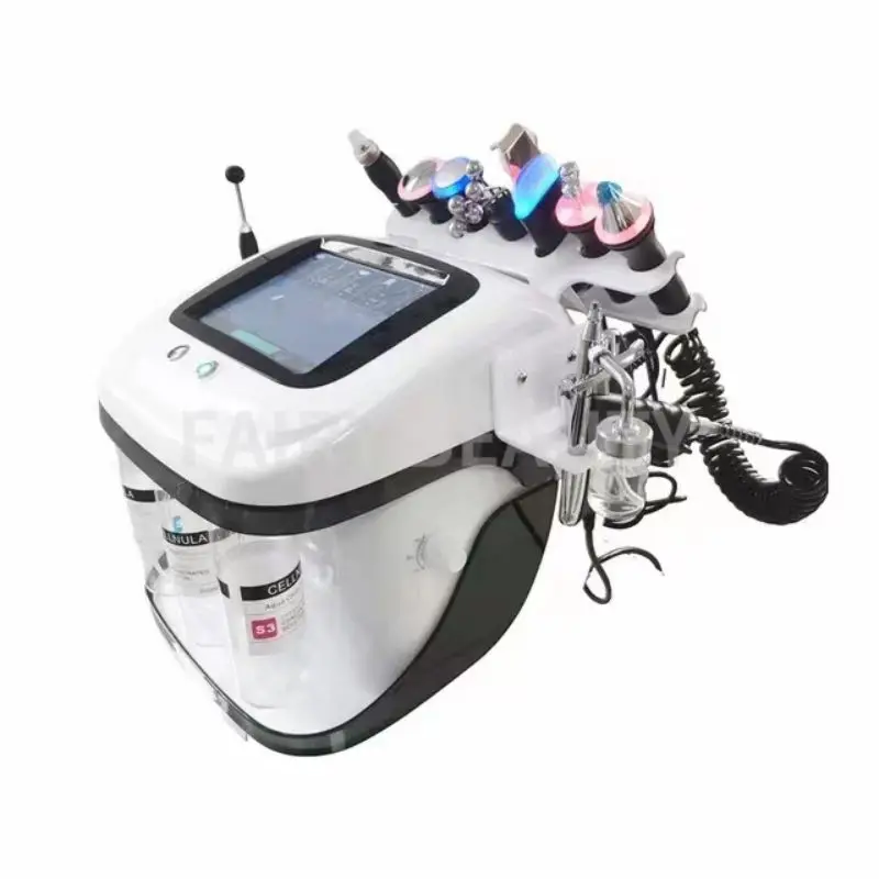 

11 в 1 H2O2 маленькая пузырьковая машина для лица Aqua пилинг Глубокая очистка увлажняющий гидро эрмабразия Кислородная Вода пилинг оборудование