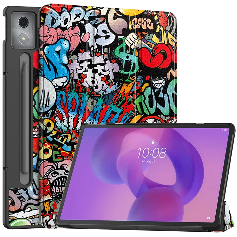 Premium Magnetic Tri-Folding PU Leather Stand Cover