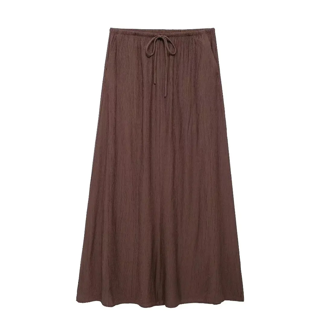 thumbnail image 1 of HH TRAF Top de verano para mujer, sin mangas, con lazo y cordones, con textura decorada, escote en V, hombros descubiertos, ropa de calle, tops para mujer, 1 of 5