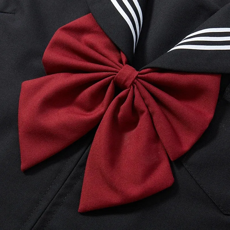 Japanese School Uniforms Girls Costume Sailor Blouse Pleated Skirt