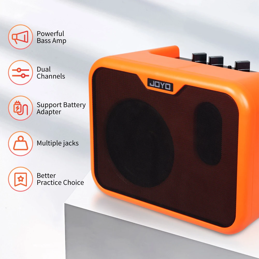 MA-10 Mini Guitar Bass Amplifier 10W Electric Guitar Speaker Gain/Tone Controls