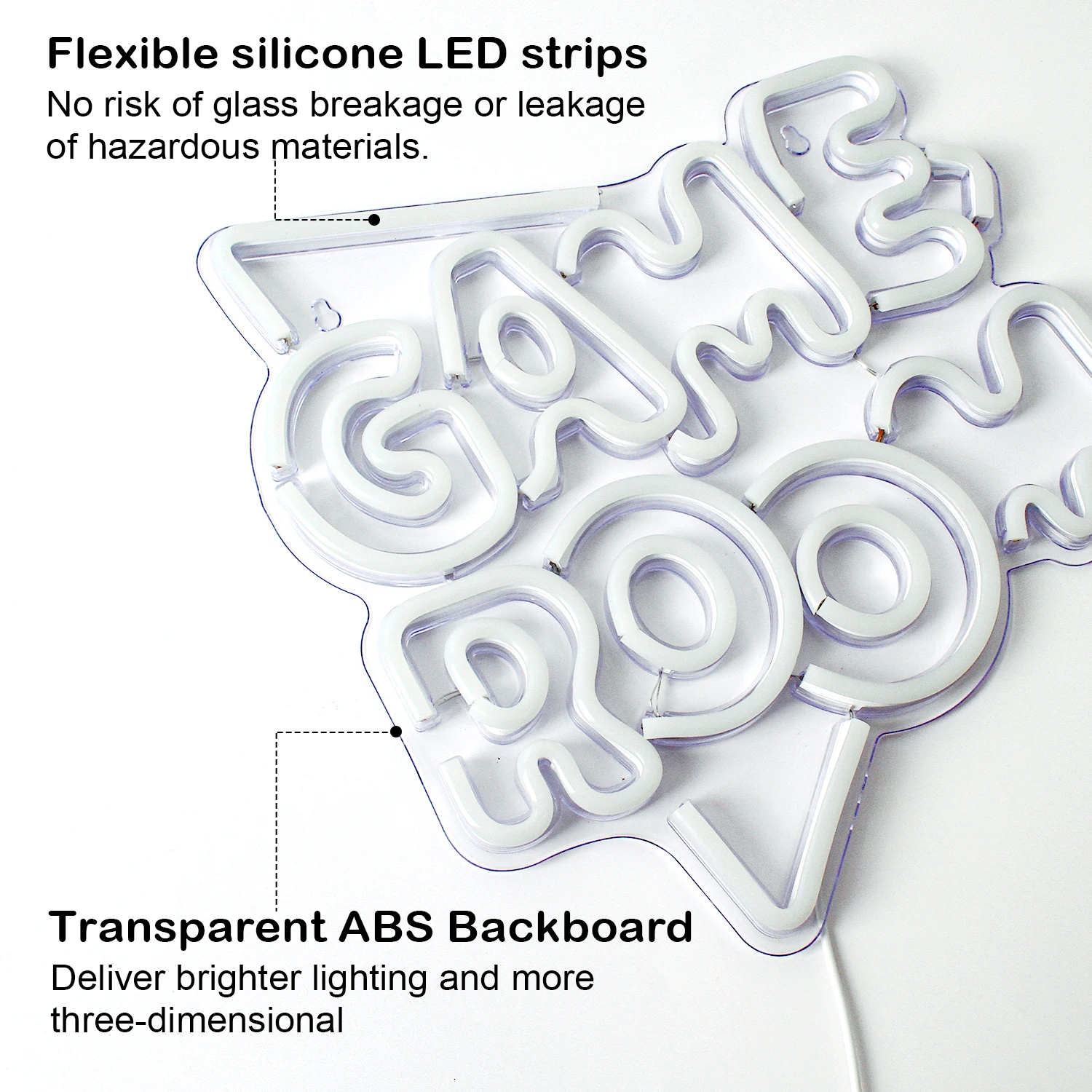 Enseigne Néon Gaming LED Murale - Déco Chambre Gamer, Lampe Cadeau Joueur