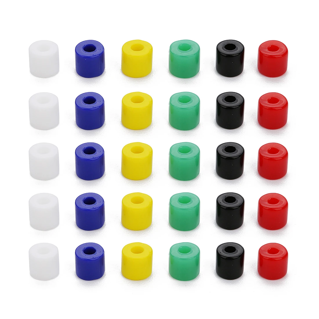 Funtopia Kit di perline di vetro da 6 mm, 1396 perline di vetro sfumate per bracciali, perline rotonde di cristallo in 34 colori, per artigianato fai