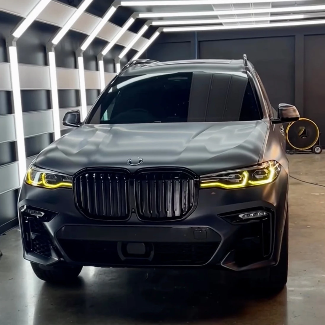 Angel Eyes 레이저 모듈 세트, BMW X7 G07 M50i M60i X7M CSL용 노란색 레몬 DRL 다색 주간 주행등 63119477986