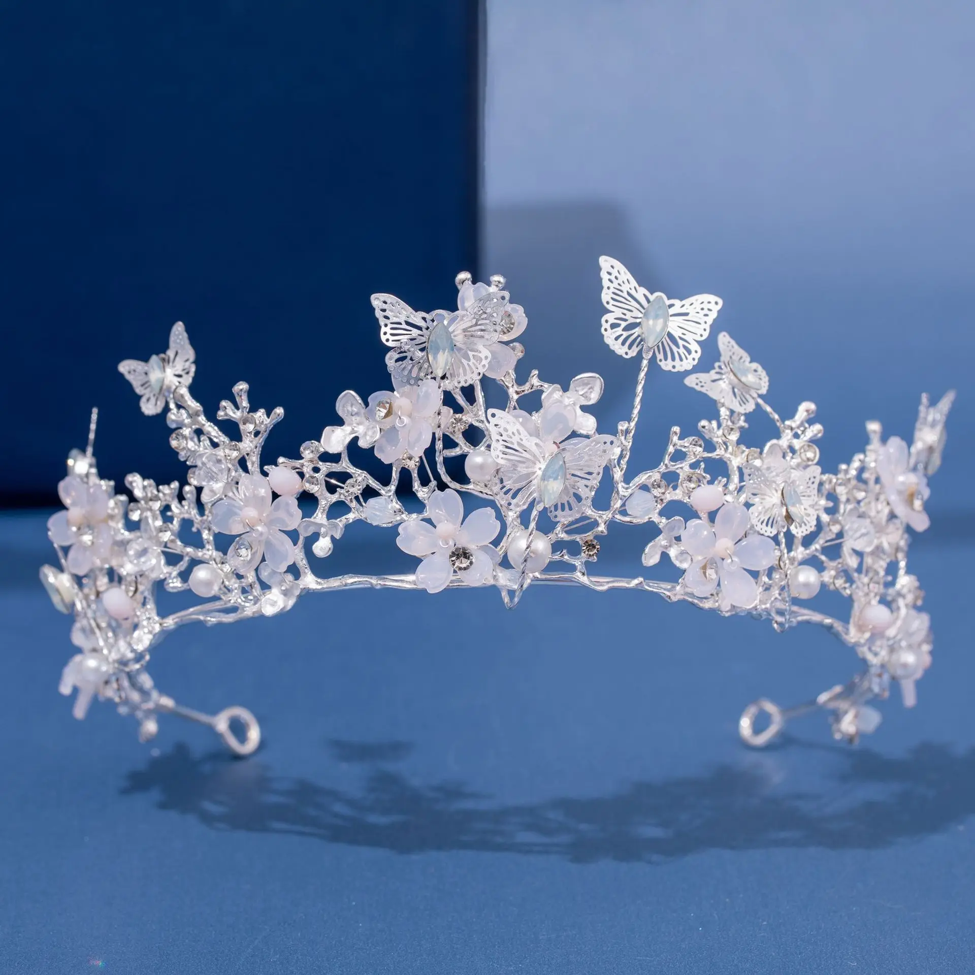 Barockes Braut Stirnband Mit Kristallen - Silberfarben Für Hochzeit, Prinzessin-Look