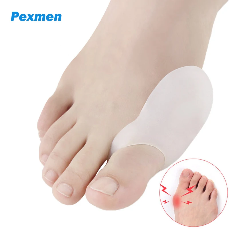 Pexmen 2pcs Gel Bunion Protector Shield Big Toe Bunion Pads And