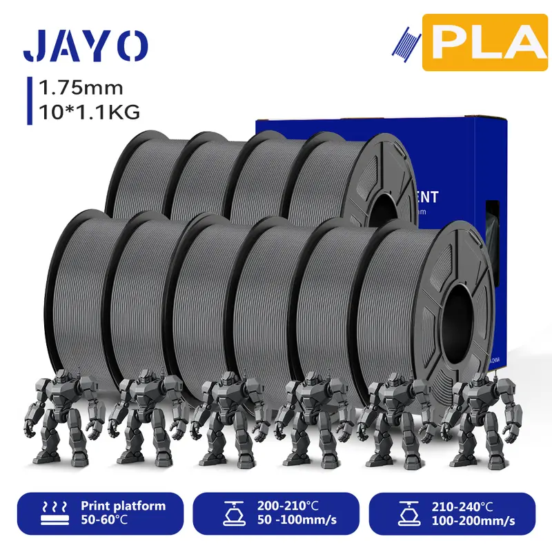 JAYO 3D Printer PLA/PLA Meta/PETG/PLA PLUS/PLA Matte Filament 1.75mm 9/10 Rolls 3D Printing Materials for 3D Printer&3D Pen - Image 12