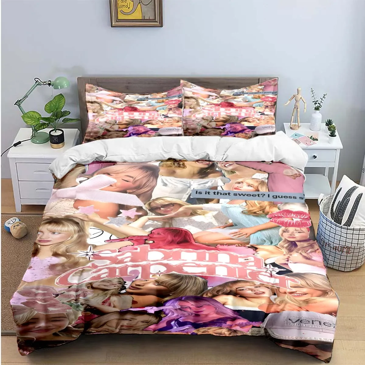 Hot Pop Sängerin S-Sabrina Bettwäsche-Sets Bett Liefert Set Bettbezug Bett Tröster Set Bettwäsche Set Luxus Geschenk – Detail 16
