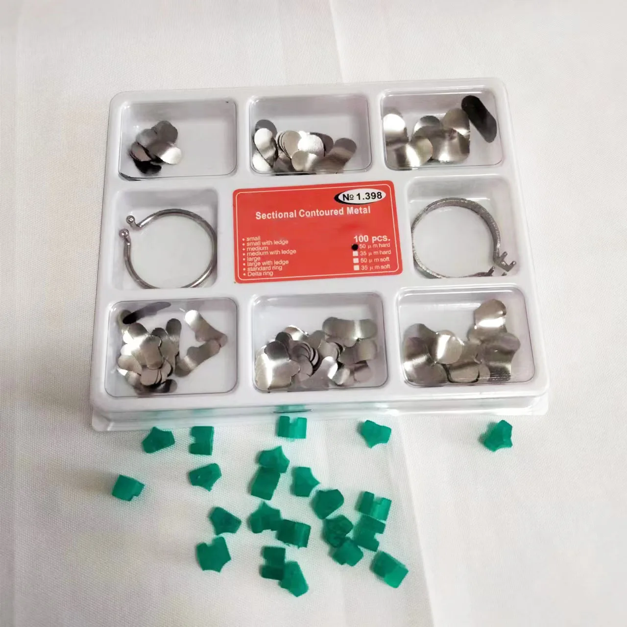 

Стоматологическая матрица, секционный контурный металлический материал с пружинным зажимом № 1,330, матрицы Dentsit, инструменты для замены зубов