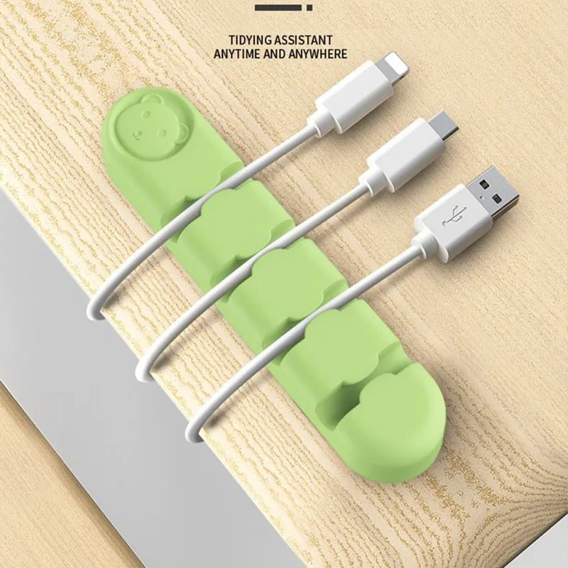 New Cute Cable Holder for Table Cable Protector Organizer Cable Holder Tidy Desk ZMLXQ03 6