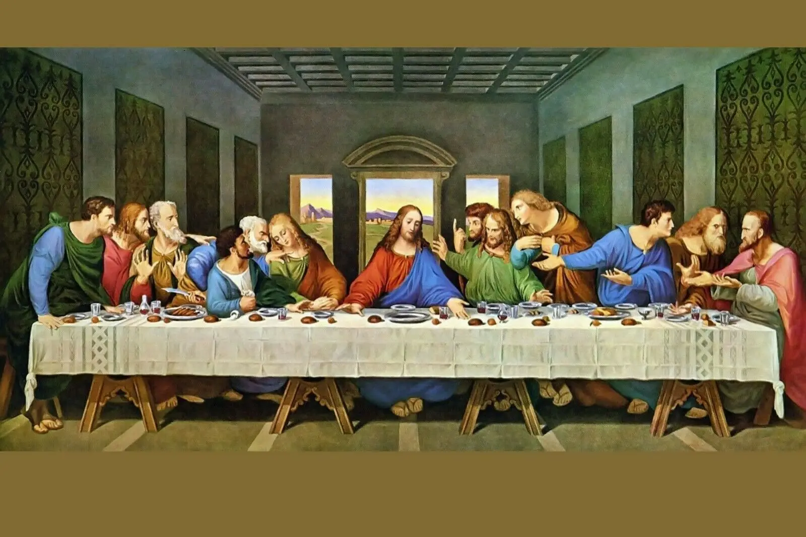 

The Last Supper Movie Art Picture Print Silk Poster Home Wall Decor