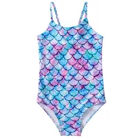 Children's summer mermaid new swimsuit girls one-piece swimsuit girls hot spring suspender swimsuit 3