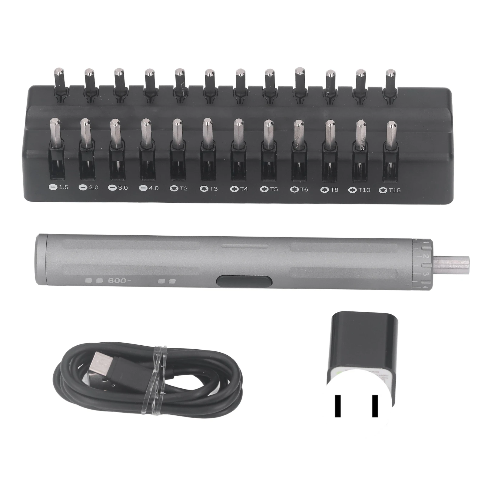 

Mini Power Screwdriver Set Mini Electric Screwdriver AC100‑240V Wear Resistant High Temperature Quenching for Tablet Computers