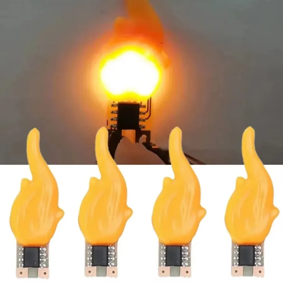 DC 3V-5V Led COB Flash Candles Edison Flame Warm White 2200K LED Filament Diode DIY Christmas Party Decoration 1pcs 30pcs 100pcs
