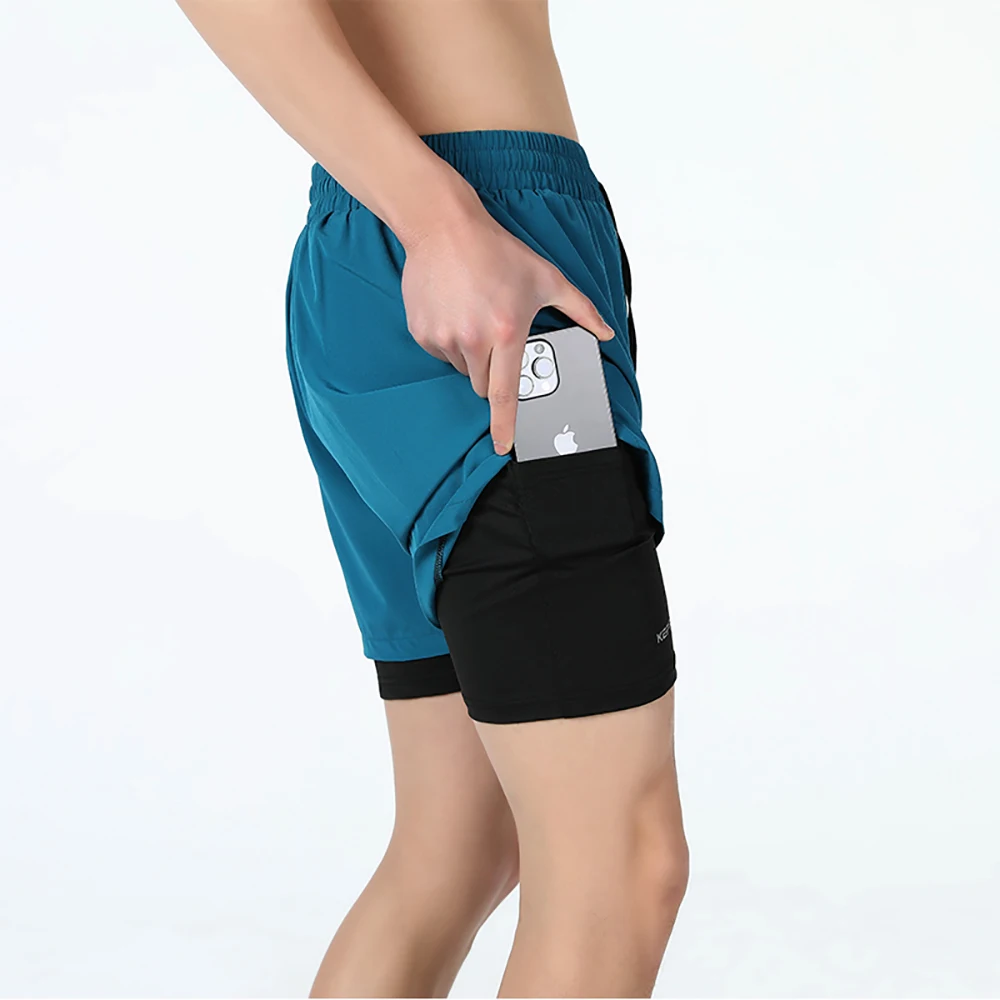 Men's Summer Quick Dry Sports Elastic Compression Shorts Man Running Gym Fitness Skinny Jogger Short Pants Sweatpants Male