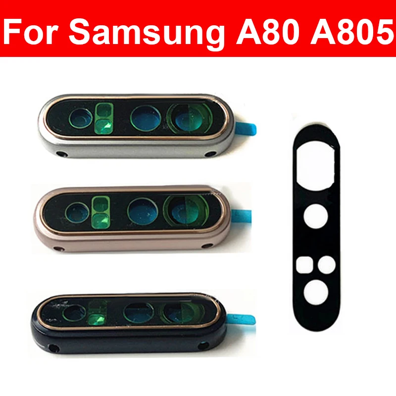 Staklo kamere za Samsung A805/A80 2019 komplet crno FULL ORG SH