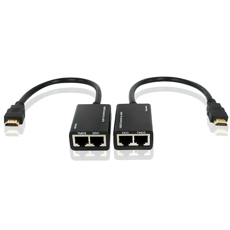 1080 футов (30 м) удлинительный кабель P HDMI-совместимый двойной RJ45 Ethernet Lan шнур