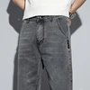 Trendy Summer Thin Denim Short Jeans For Men's Korean Slim Fit Leggings Trendy Men 7 Point Pants High Quality Brand New Shorts 5