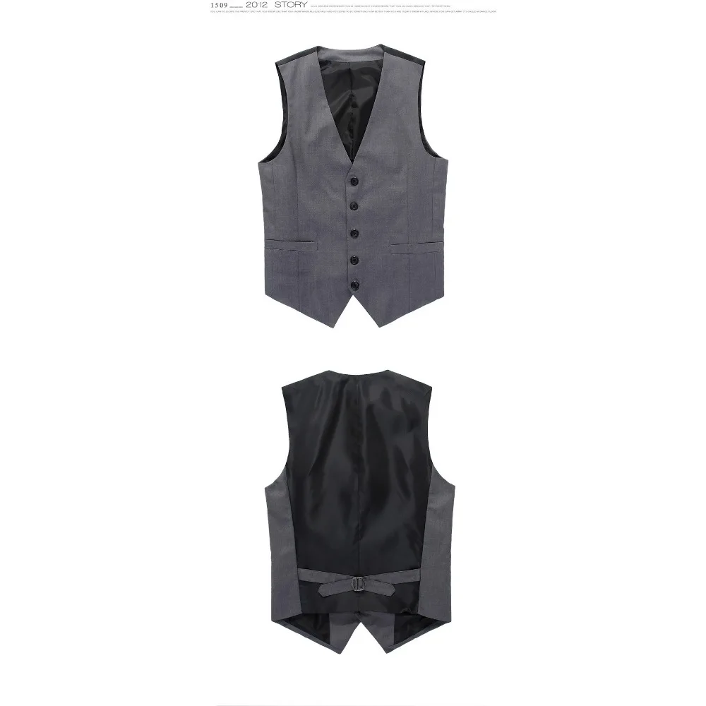 Men's Large Size Korean Version Slim-fit Suit Waistcoat Men's Wedding Business Vest British Casual Clip Fashion Men 5