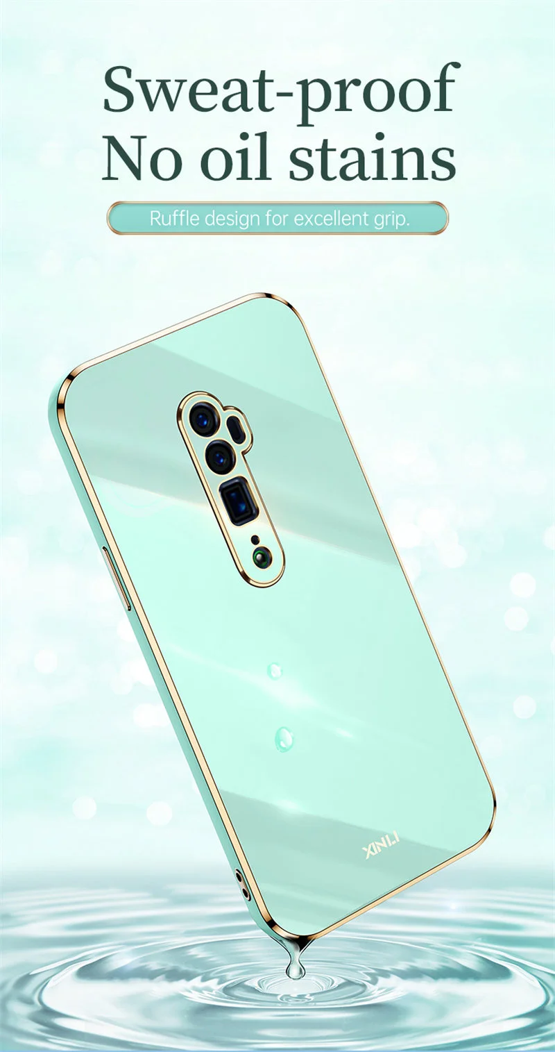Sleek Plating Soft TPU Bumper Back Cover Case