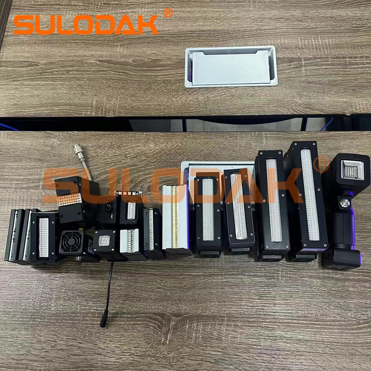 Air cooled UV LED curing lamp UV flatbed printer inkjet printer glue resin ink curing 365nm 395nm LED lamp