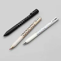 1 Piece Lytwtw's Creative Rhombus Geometry Ballpoint Pen Retractable Ballpoint Pens Multifunction Pen For Writing Stationery 3