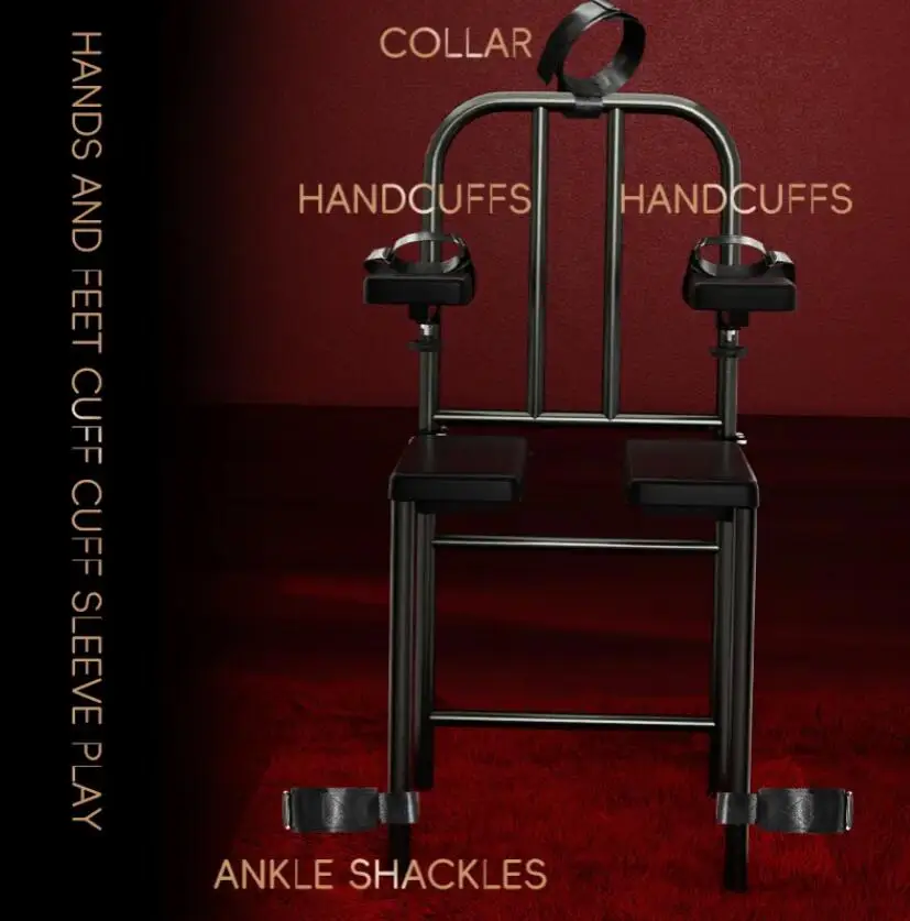 Good Price SM Flirt Sex Furniture Sex Chair Couple Fun Love Position bedroom multifunction sex chair with adjustable bdsm cuffs