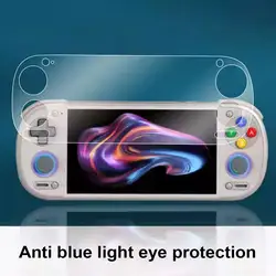 Premium Tempered Glass Screen Protector for Handheld Game Console - 5 Inch Full Cover HD Clear Film Guard (Anti blue light)