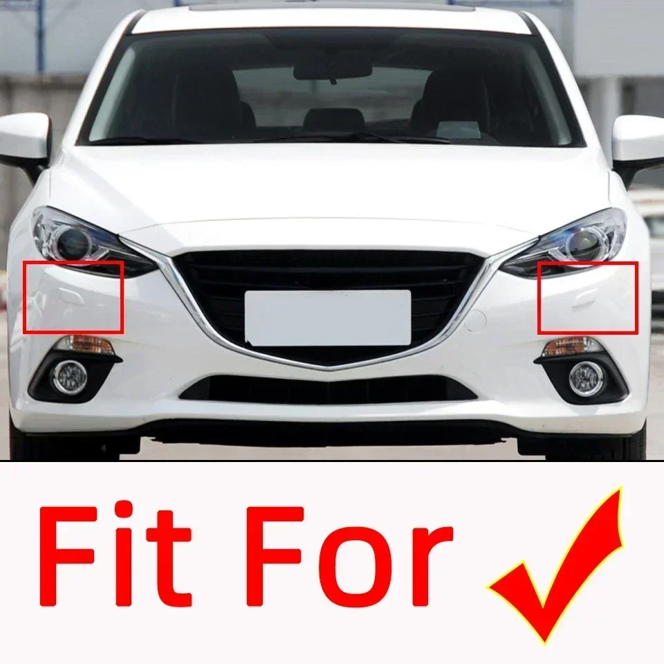 Auto Part Headlight Washer Nozzle Sparyer Cover Cap For Mazda 3 Axela 2014 2015 Front Bumper Headlamp Cleaner Jet Lid Trim