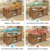 Lift Top Coffee Table, 4 in 1 Convertible Coffee Tables with Storage and Hidden Compartment for Living Room 3