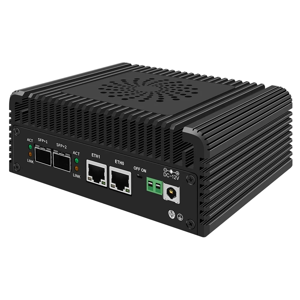 2024 Intel i3 N305 N100 Soft Router 12th Gen Firewall Mini PC 2x10G SFP+2xi226-V 2.5G 2xNVMe 2xHD DDR5 MiniPC NAS Server Proxmox 4