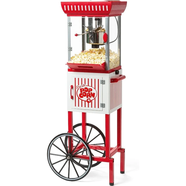Nostalgia Popcorn Maker Machine - Professional Cart With 8 Oz Kettle Makes  Up to 32 Cups - Popcorn Machine Movie Theater Style - AliExpress