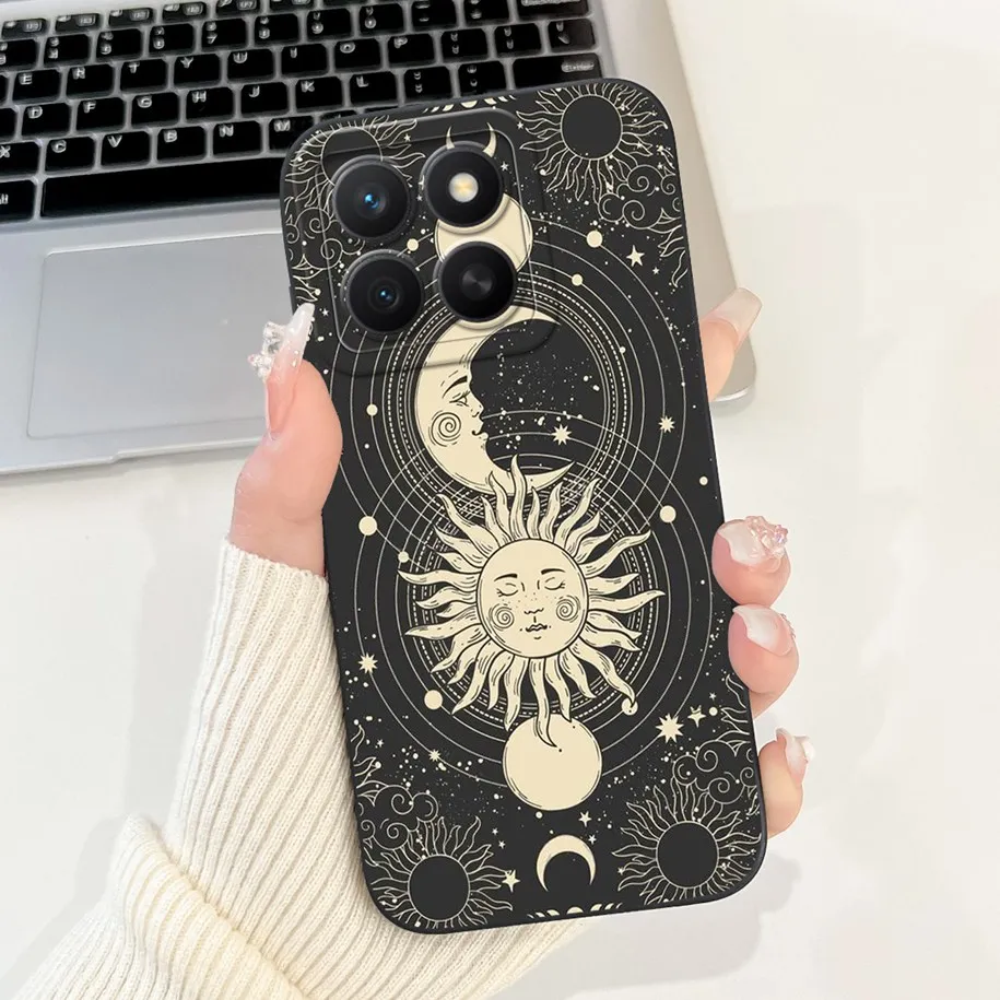 Fashion Girl Butterfly Soft Silicone Couple Phone Case Cover, Compatible with Honor X8C 2025