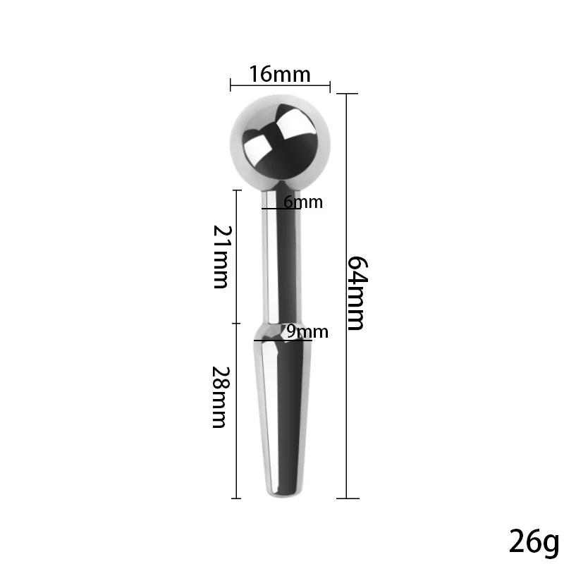 Urethral Dilator Silicone Urethral Dilator Stainless Steel Urethral Sound Catheter Metal Penis Plug Sounding Dilator Sex Toys For Men Adult Products Male Masturbation Toy