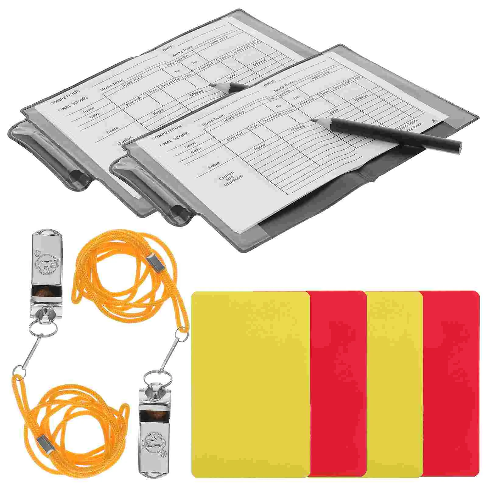 

Sweat Suit Referee Red and Yellow Card Standard Cards Paper Tape Professional Delay Match Accessory Kit