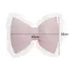 Bow-shaped Cushion Sweet Ruffle Lace Decor Sofa Support Pillow Romantic Fluffy PP Cotton Filling Car Seat Companion Pillow 1pc 6