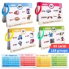 65Pcs Phonics Flashcards Set 20 Phonic Stages Cards Learn to Read for Kids Kindergarten Primary School Learning Aids Montessori 2