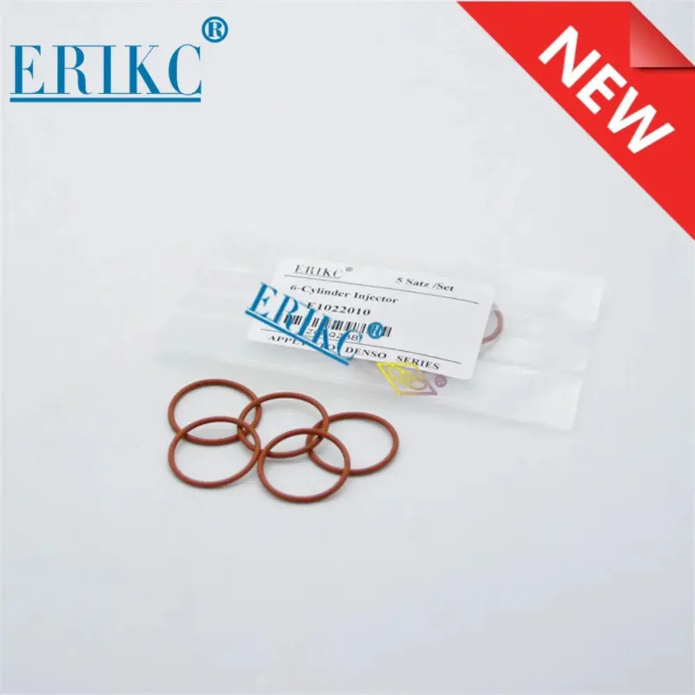 

Solenoid Valve Rubber O Ring E1022010 Common Rail Nozzle Sealing O-ring for Denso Diesel Fuel Injector 5 Pcs/bag, Sealing Rings