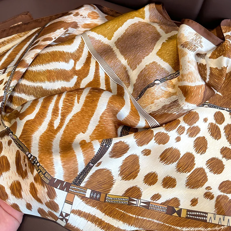 Luxury Satin Headband Shawl Wrap