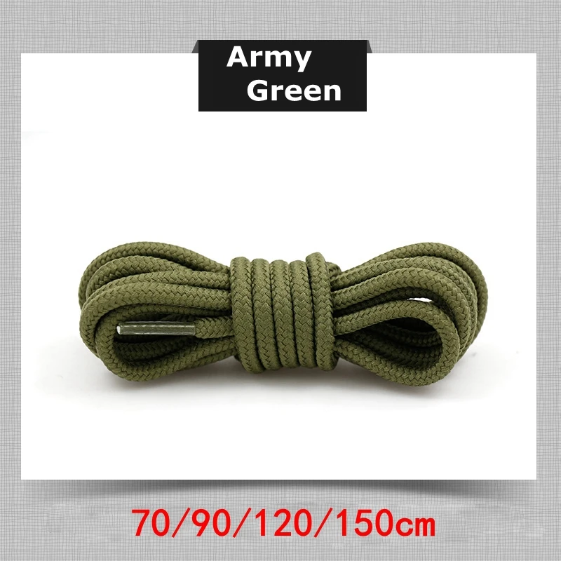Vibrant Polyester Round Shoelaces for Sneakers and Boots - Multiple Lengths Available