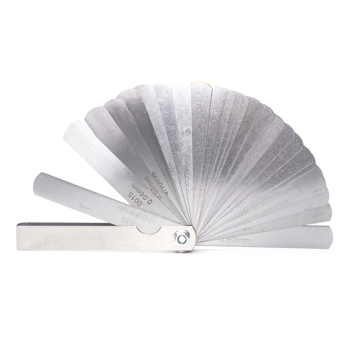 Stainless Steel Feeler Gauge 0.04mm to 0.88mm Gap Metric Filler Measuring Gauge