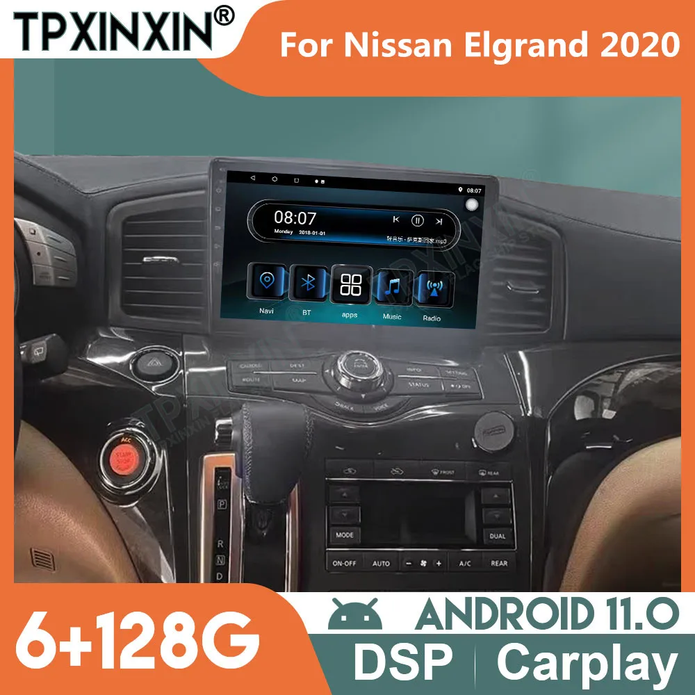 

Android 11 Car Radio for Nissan Elgrand 2020 Autoradio 2 Din Stereo Receiver Multimedia Video Player GPS Navigation Head Unit