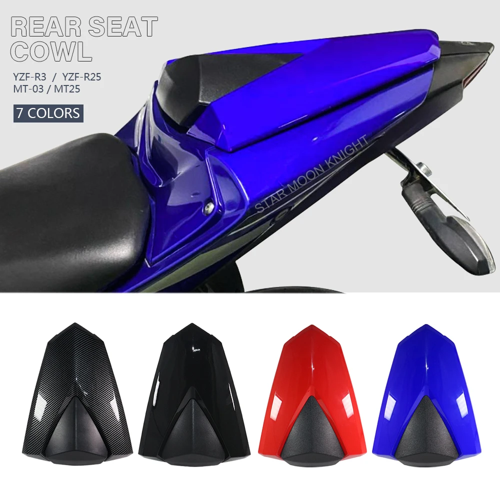 

Motorcycle Rear Seat Cover Cowl For Yamaha YZF-R3 YZF-R25 YZF R3 R25 MT03 MT 03 MT25 Passenger Fairing Tail Section Seat Cowl