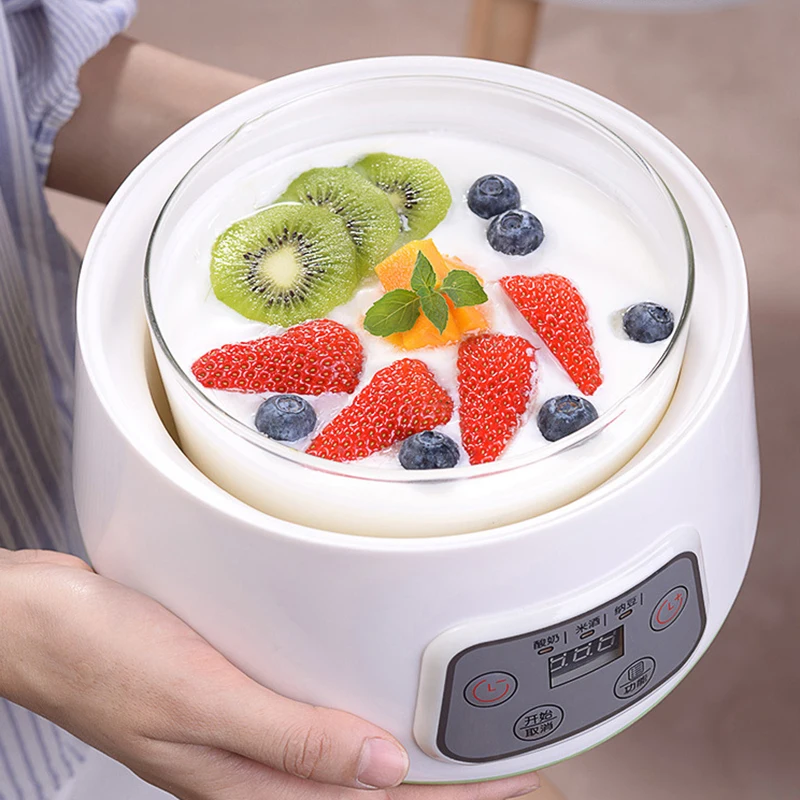 1.3L Automatic Yogurt Machine Constant Temperature Fermentation Rice Wine Machine Natto Machine Glass Liner 3 in 1 Yogurt Maker 2