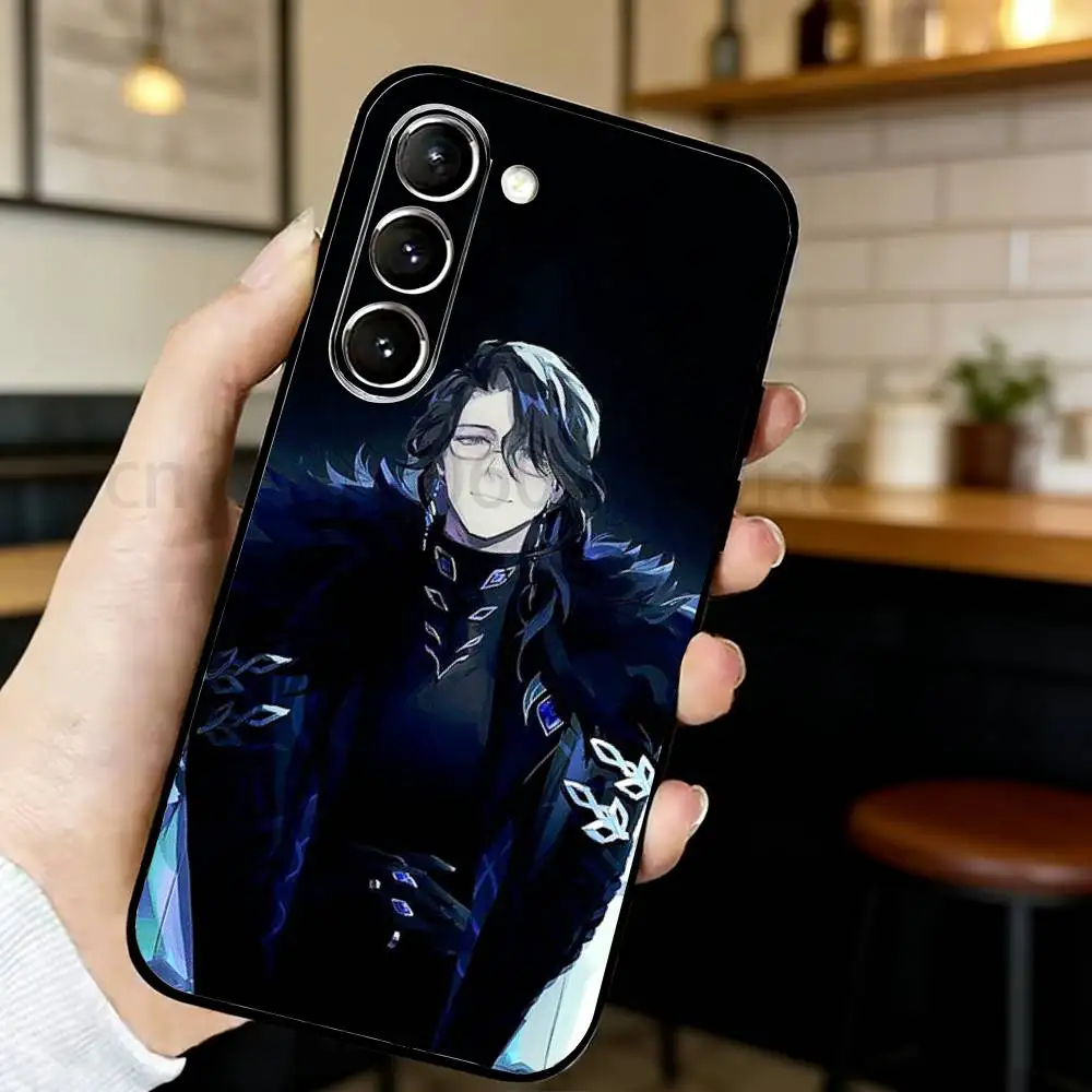 Genshin Impact Dottore Black Silicone Phone Case - Sleek and Stylish Protection