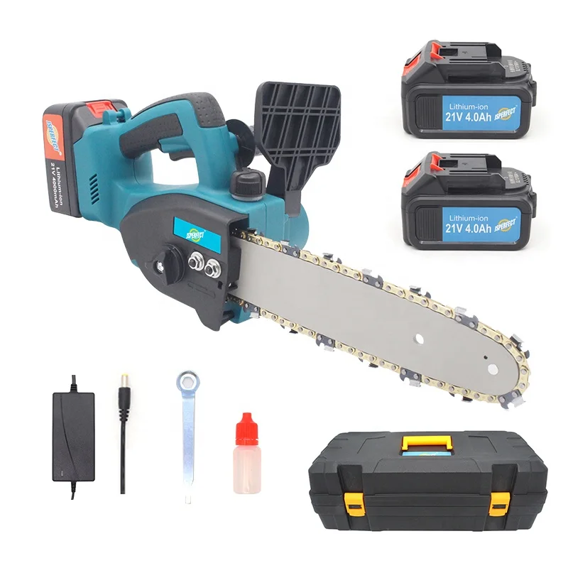 New brushless heavy duty cordless 10 inch mini battery chainsaw